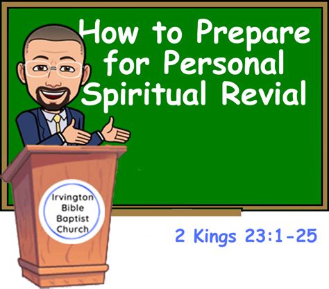 Irvington Bible Baptist Church | How to Prepare for Personal Spiritual Revival | Irvington Bible ...