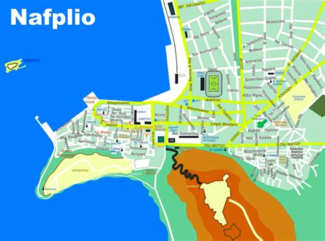 Nafplio tourist map