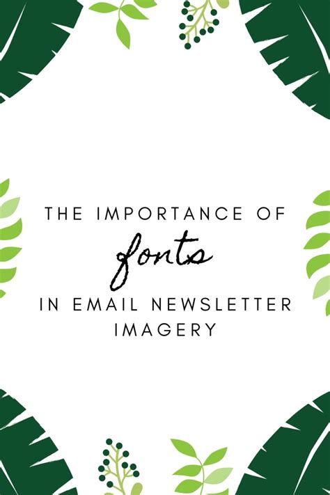 The Importance of Fonts in Email Newsletter Imagery • Mum on a Budget