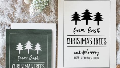 Farm Fresh Christmas Tree Free Printable - Free Templates Printable