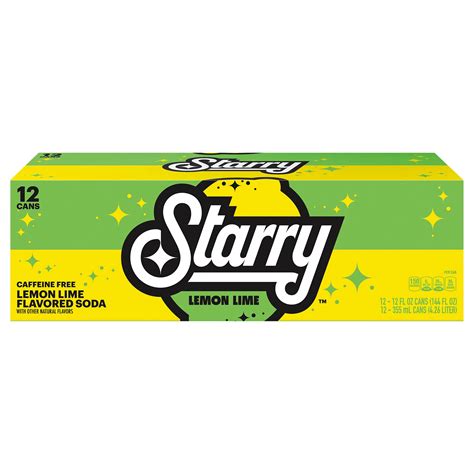 Starry Lemon Lime Soda 12 oz Cans - Shop Soda at H-E-B