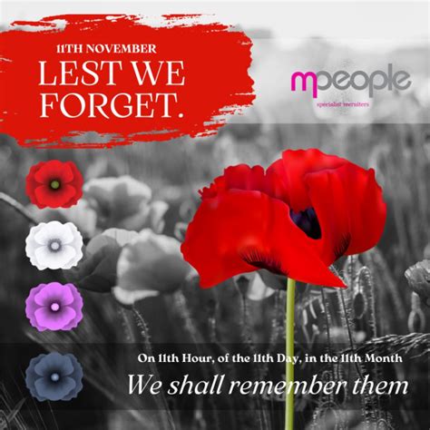 What are the different poppy colours this remembrance Sunday