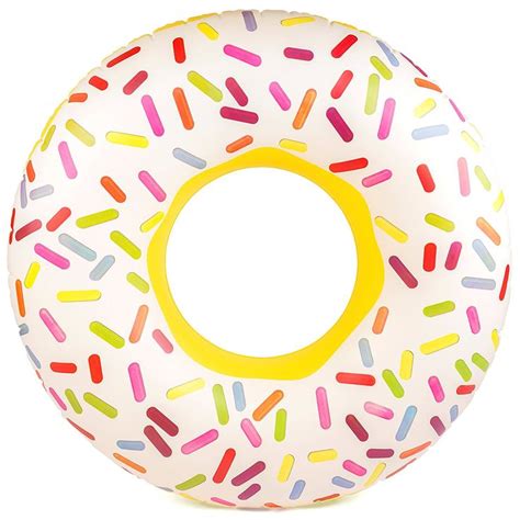 Amazon.com: Giant Inflatable Sprinkle Donut Pool Float - 42-inch ...