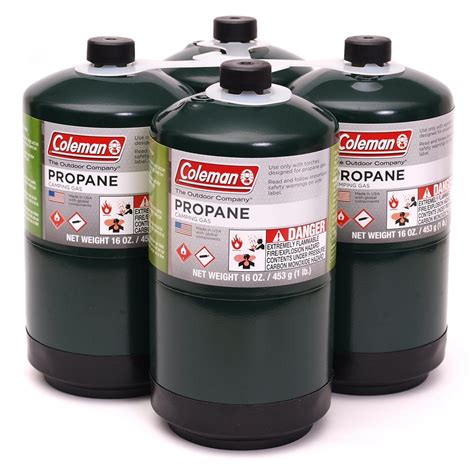 Coleman Propane 16 oz. Camping Stove Replacement Fuel, 4 Pack - Walmart.com - Walmart.com