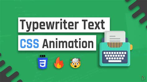 Create a Typewriter CSS Text Animation (Typing Effect) - YouTube