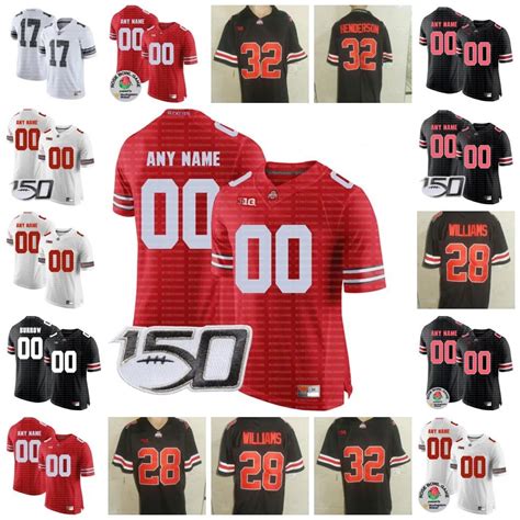 Custom Ohio State Buckeyes Football Jersey Your Favorite Players Name ...