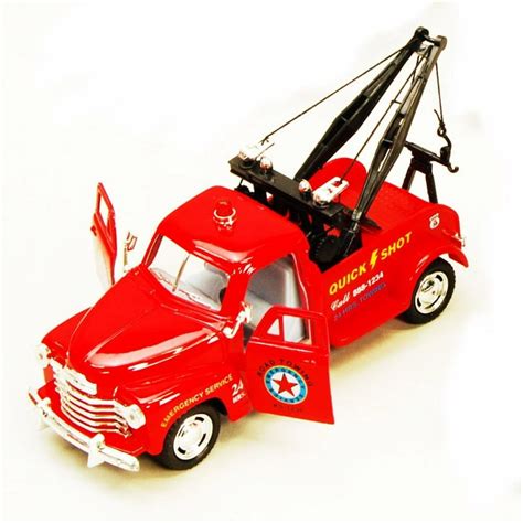 1953 Chevy Tow Truck, Red - Kinsmart 5033D - 1/38 scale Diecast Model Toy Car (Brand New, but ...