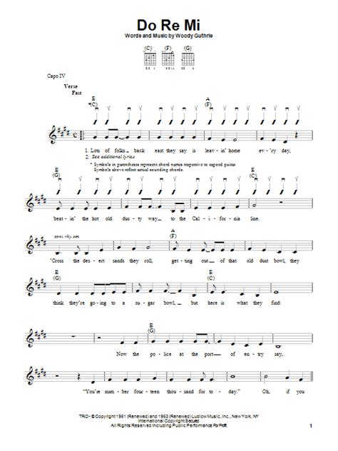 Do Re Mi | Sheet Music Direct