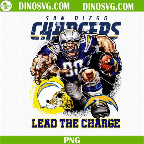 Los Angeles Chargers Mascot PNG, Lead The Charge PNG, NFL Team PNG Sublimation For Shirt - DinoSvg