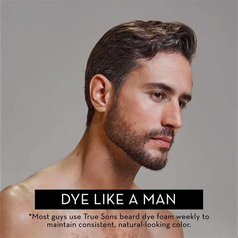 True Sons Beard and Mustache Hair Dye Formula for Men (1.75 oz) Hair Dye Extra Coverage… (Light ...