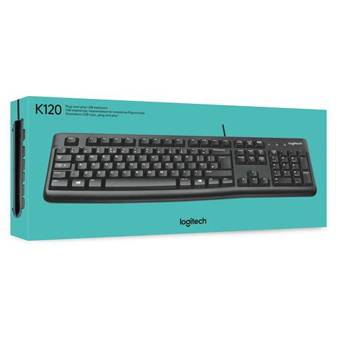 Logitech K120 Wired Keyboard (Black) - Techmart Unbox