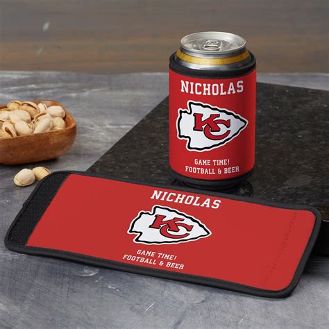 NFL Kansas City Chiefs Personalized Can & Bottle Wrap, Sport Gifts, Personalized Gifts for Dad ...