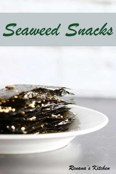 Nori Seaweed Snacks | Recipe | Snacks, Vegan dessert recipes, Seaweed snacks