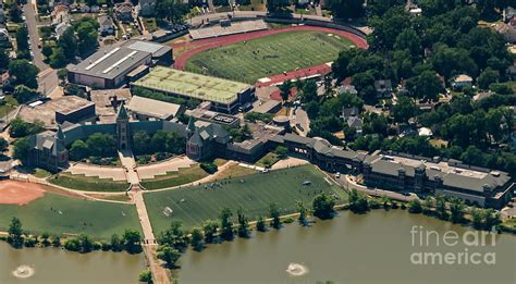 New Rochelle High School Aerial Photo Photograph by David Oppenheimer - Pixels