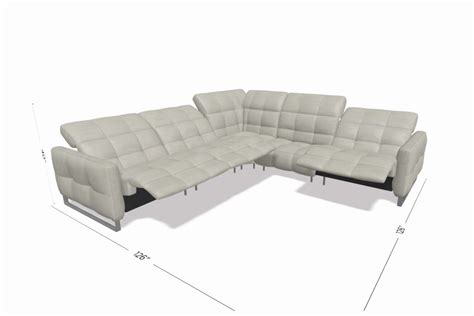 Natuzzi Italia Philo Sectional with Power Recliners - Furnitalia | Contemporary Italian ...