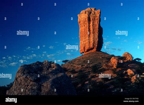 Pillar of rock, Damaraland, Namibia Stock Photo - Alamy