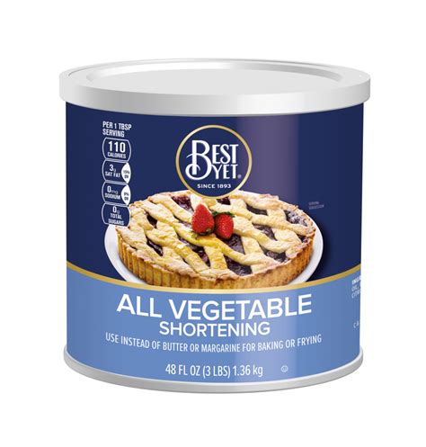 Vegetable Shortening - Best Yet Brand