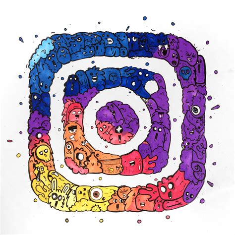 Doodle Art Instagram Logo By Lilparac On Deviantart | Images and Photos ...