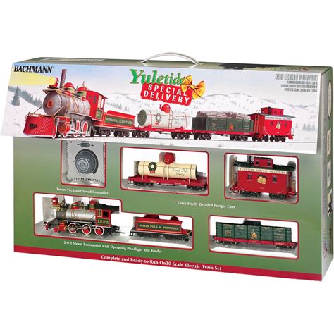 Bachmann Trains HO Scale Yuletide Special Delivery Ready-To-Run Electric Powered Model Train Set ...