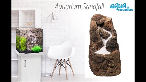 Aquarium sandfall decoration ready made for your fish tank - YouTube