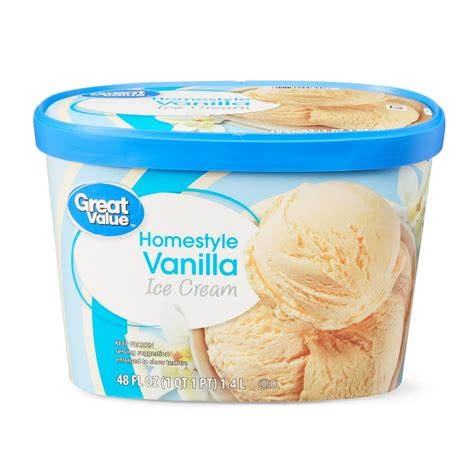 Great Value Homestyle Vanilla Ice Cream, 48 fl oz - Walmart.com ...