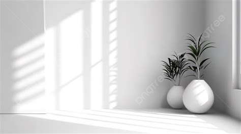 Minimalist Studio Background With Window Shadows For Product Display In ...