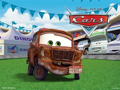 Fred the Rusty Car from Pixar’s Cars Movie Desktop Wallpaper