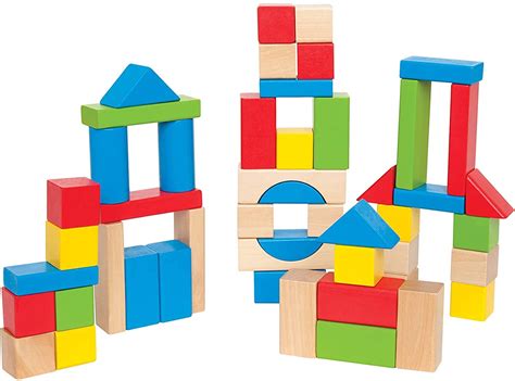 Mua Maple Wood Kids Building Blocks by Hape | Stacking Wooden Block Educational Toy Set for ...