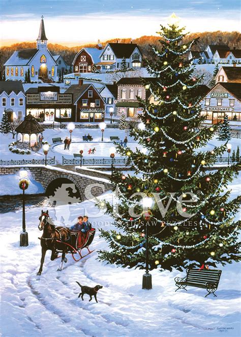 Christmas Village Drawing at PaintingValley.com | Explore collection of ...