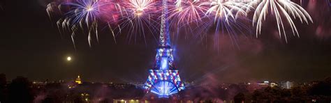 Eiffel Tower fireworks 2K wallpaper download