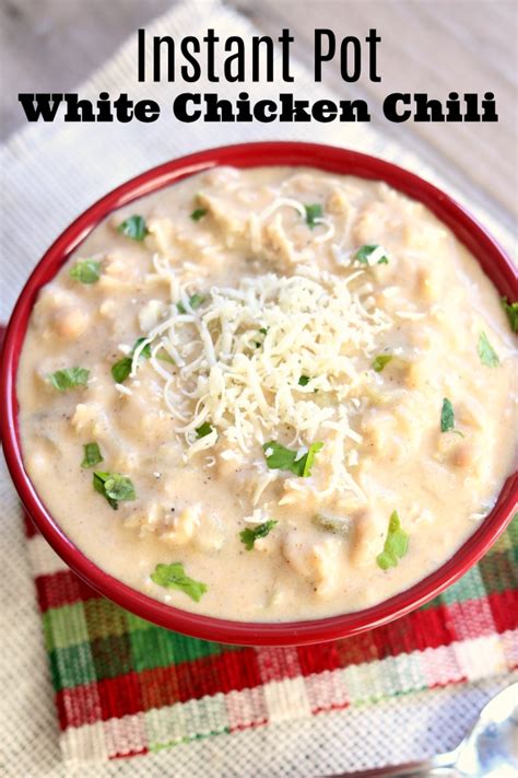 Instant Pot Creamy White Chicken Chili - 365 Days of Slow Cooking and Pressure Cooking