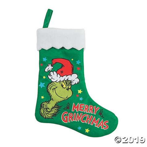 Dr. Seuss™ The Grinch Christmas Stockings | Christmas stockings, Green christmas stockings ...