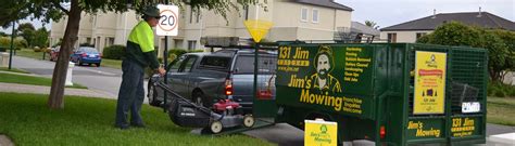 Jim's Lawn mowing call us 131 546 your mowing needs.