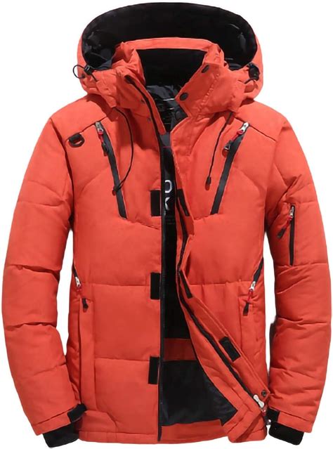 Down Jacket Men's Winter Down Coat Waterproof Ski Jacket Outdoor Parka ...