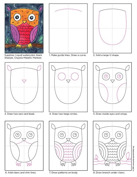 Drawing Lessons, Owls Drawing, Drawing For Kids, Art For Kids, Drawing ...