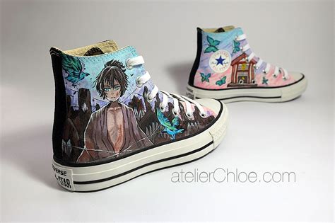 Custom Anime Converse Manga Shoes Hand Painted Shoes Fan | Etsy