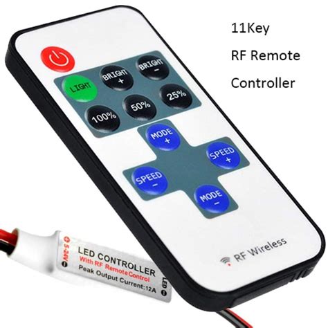 RF Remote Controller DC 12V 11 Key Mini Dimmer Switch - LED NEST