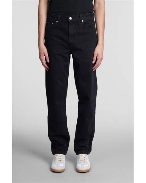 A.P.C. Denim Martin Jeans In Black Cotton for Men | Lyst