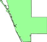 Sarasota County, "Clipart" Style Maps in 50 Colors