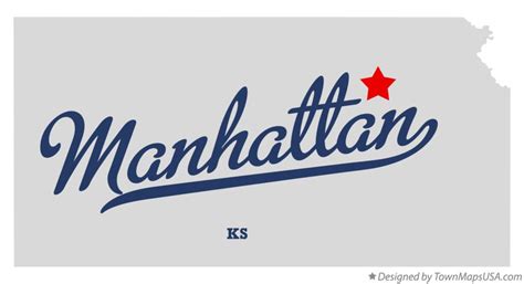 Map of Manhattan, KS, Kansas