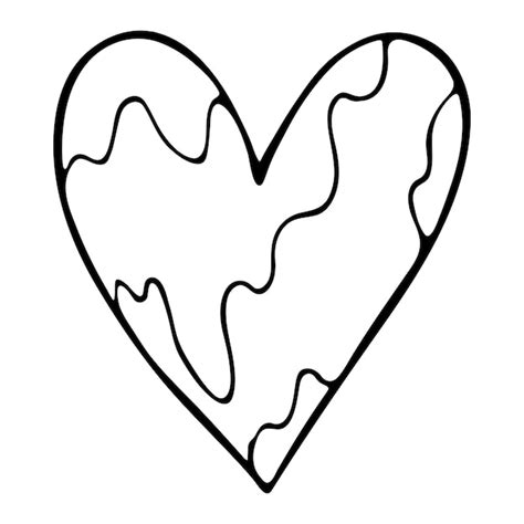 Premium Vector | Simple hand drawn heart illustration cute valentine's ...