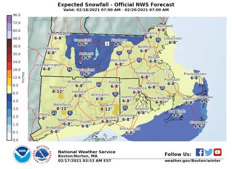 Massachusetts weather: Winter storm watch issued ahead of 4 to 8 inches of snow expected ...