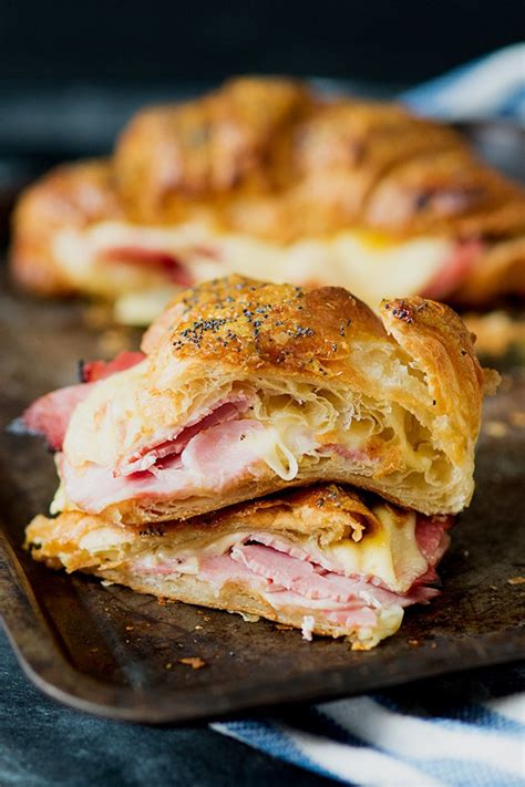 Ham and Cheese Croissant with Honey Mustard Glaze