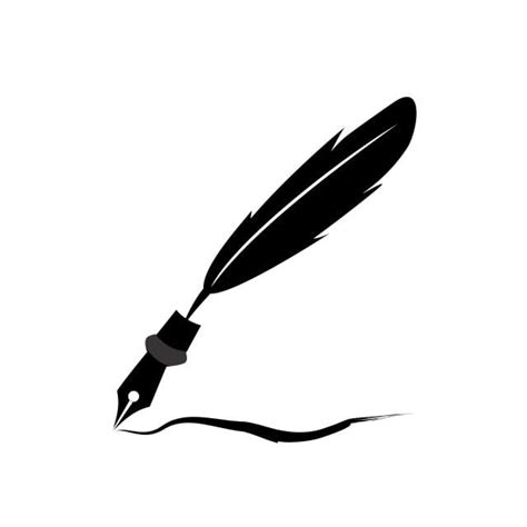 Quill Pen with Feather Icon