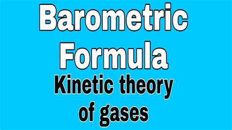 Barometric formula(lecture 1)||Professor Aziz Atif - YouTube