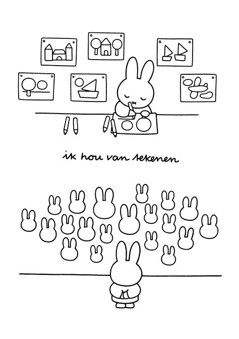 Miffy Coloring Pages - Coloringpages1001.com