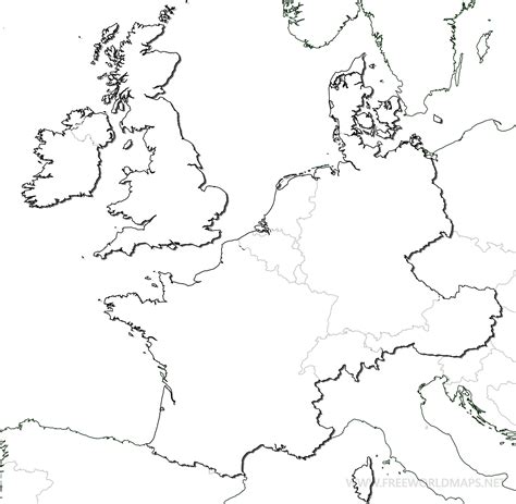 Western Europe Political Map