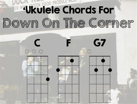 the ukulele chords for down on the corner