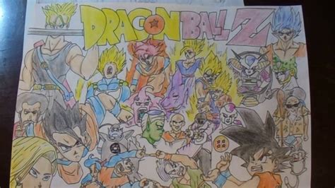 Cool Dragon Ball Z drawings - YouTube