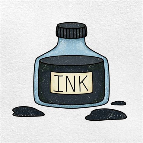 Ink Bottle Drawing - HelloArtsy